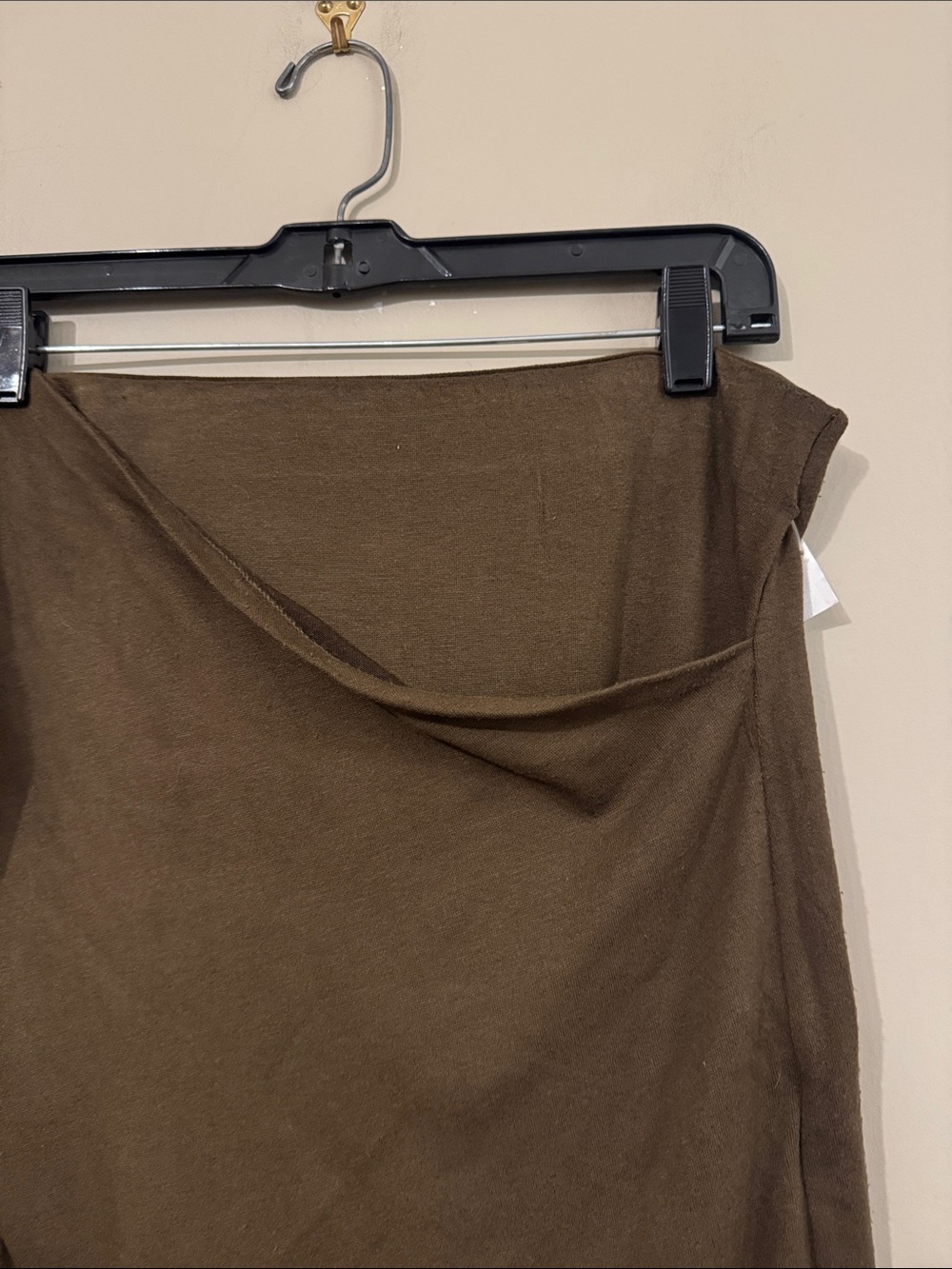 Vince Women’s Draped jersey mini skirt, Army Green, size M - Picture 7 of 11